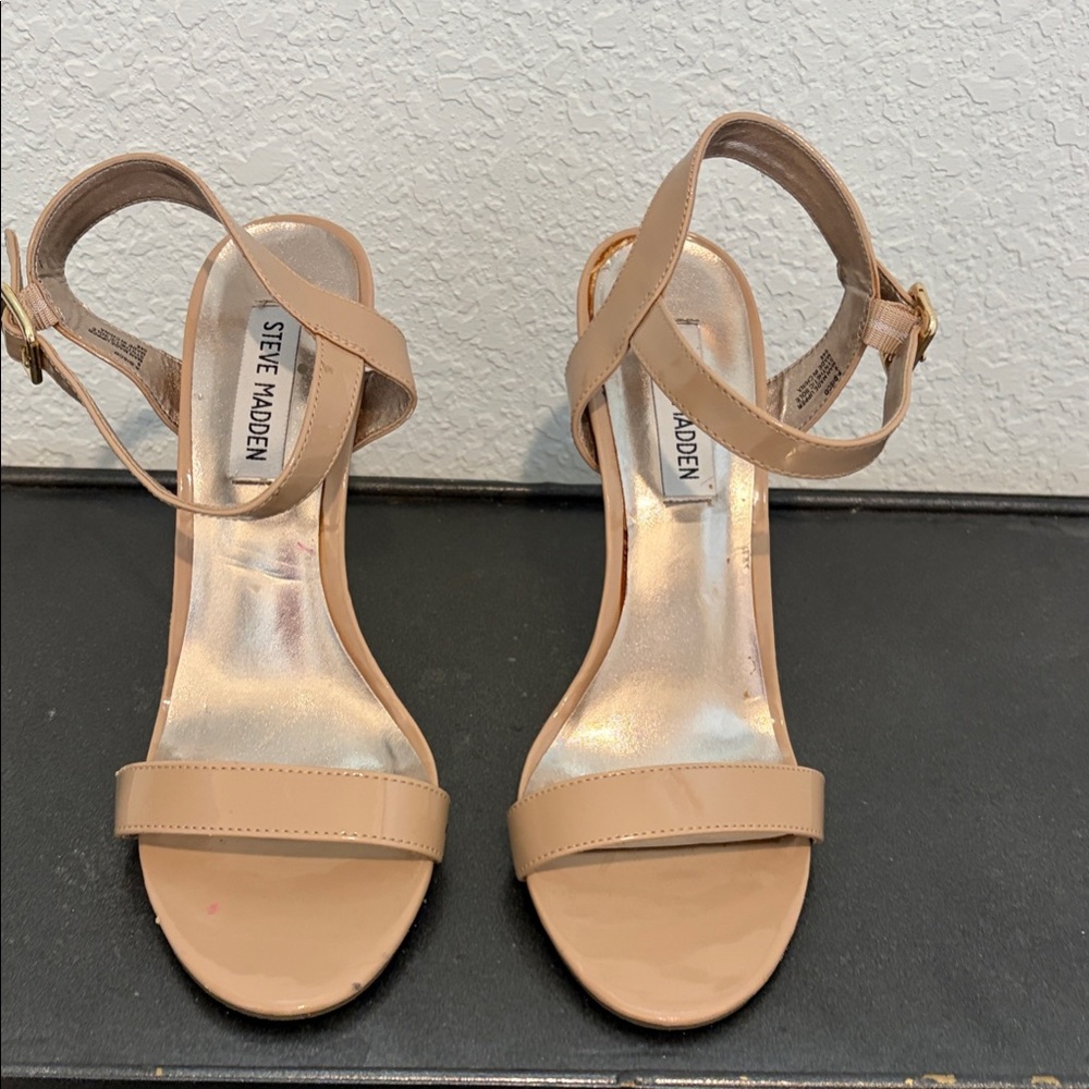 Steve Madden Nude Strappy Heels